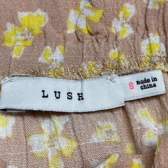 Lush Floral Off Shoulder Mini Dress Size S - Picture 13 of 15